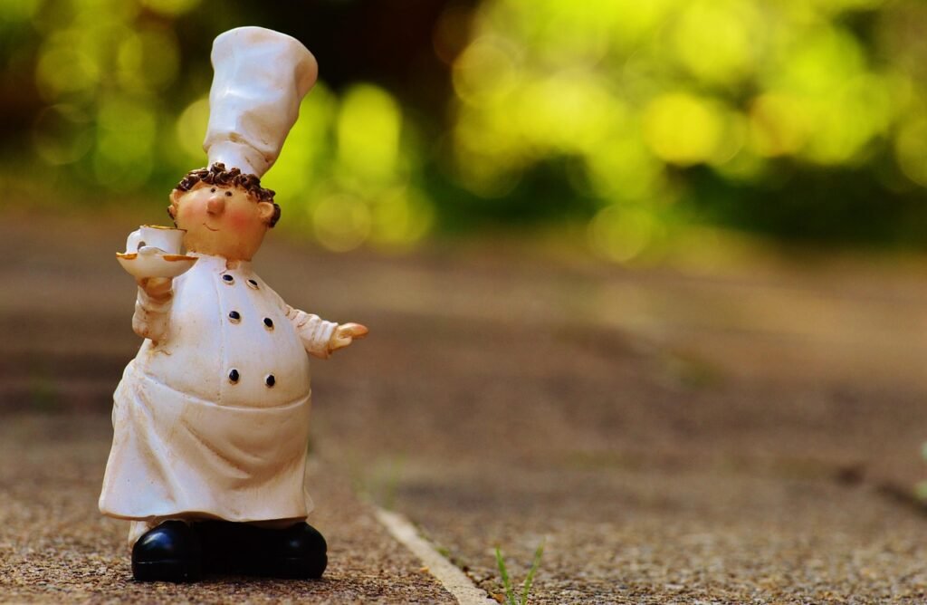 cook, coffee, characters, fun, chef hat, cup, cute, figure, chef hat, chef hat, chef hat, chef hat, coffee cup, chef hat